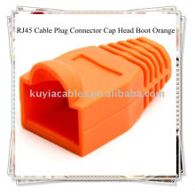 RJ45 Cat5 Разъем для кабеля Разъем для головного убора Boot Orange